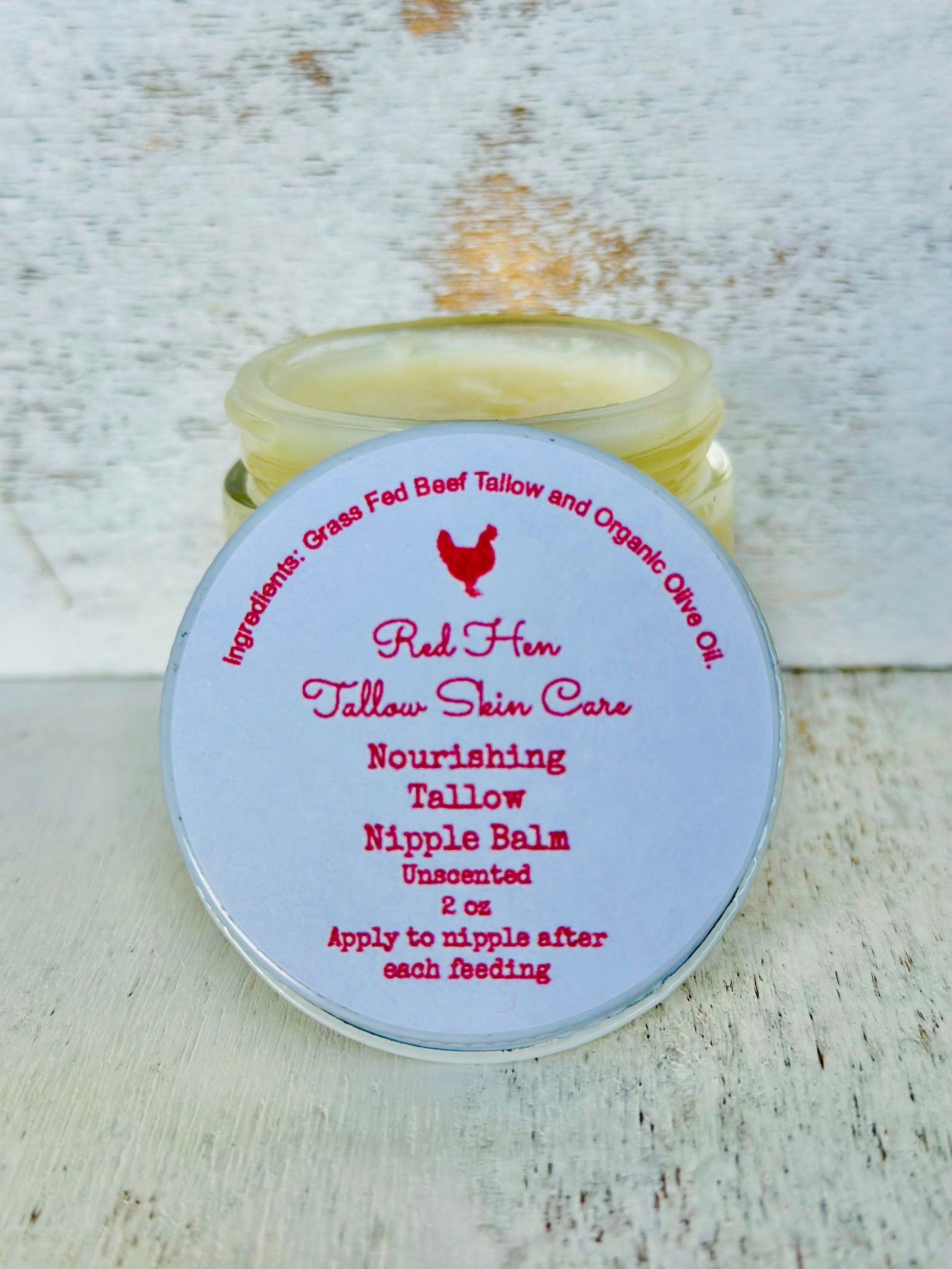 Red Hen Tallow Skin Care Nourishing Nipple Balm