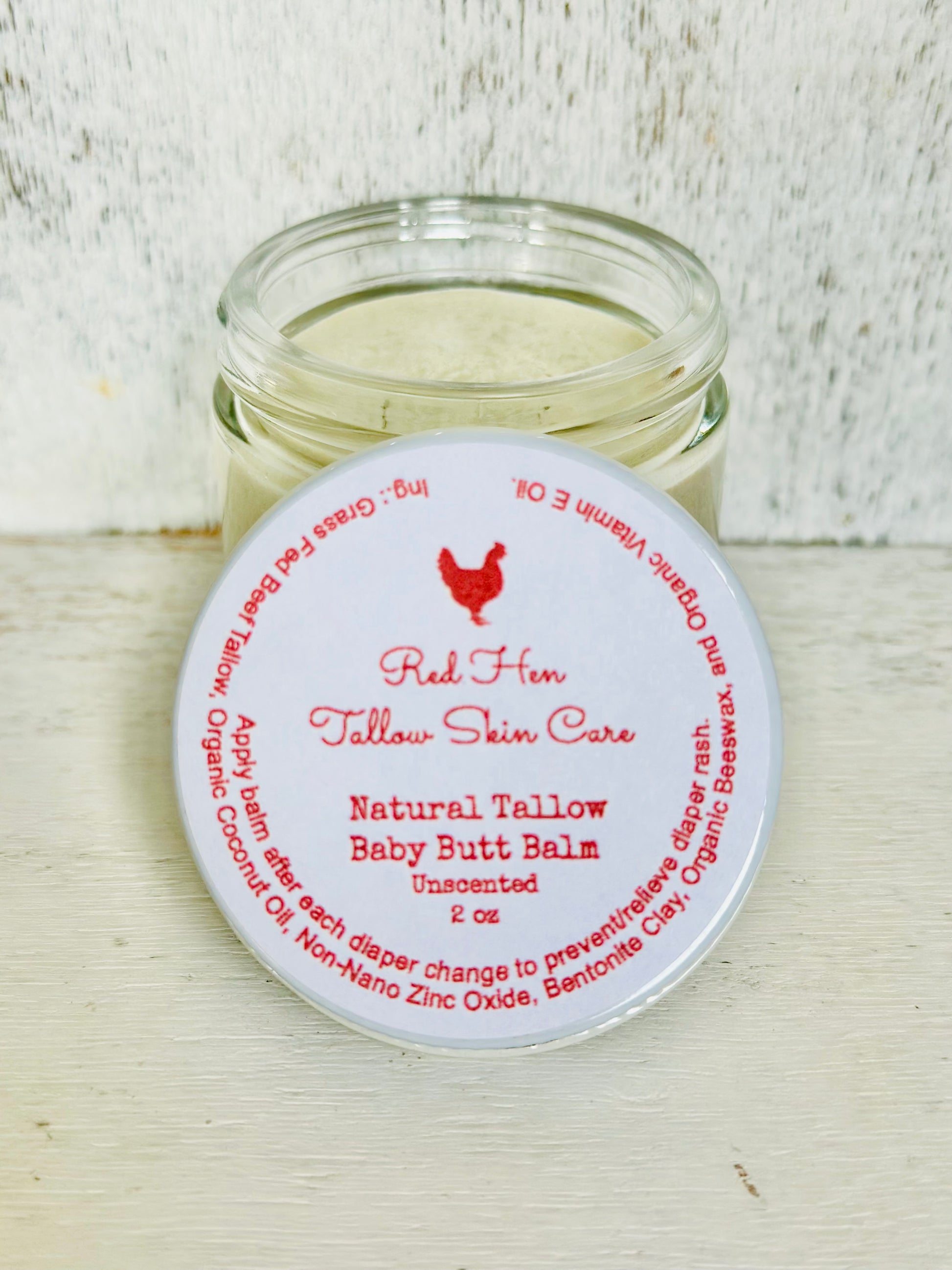 Red Hen Tallow Skin Care Baby Butt Diaper Balm