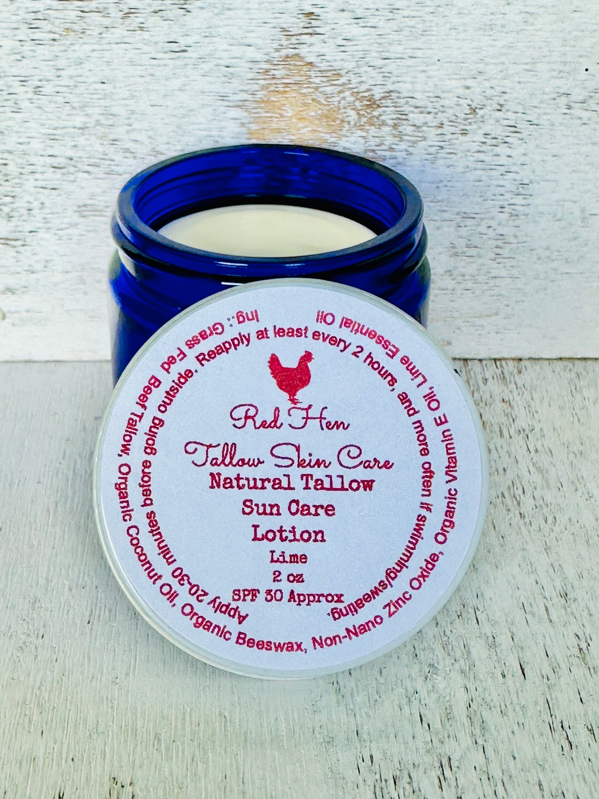 Red Hen Tallow Skin Care Natural Tallow Balm Sun Care