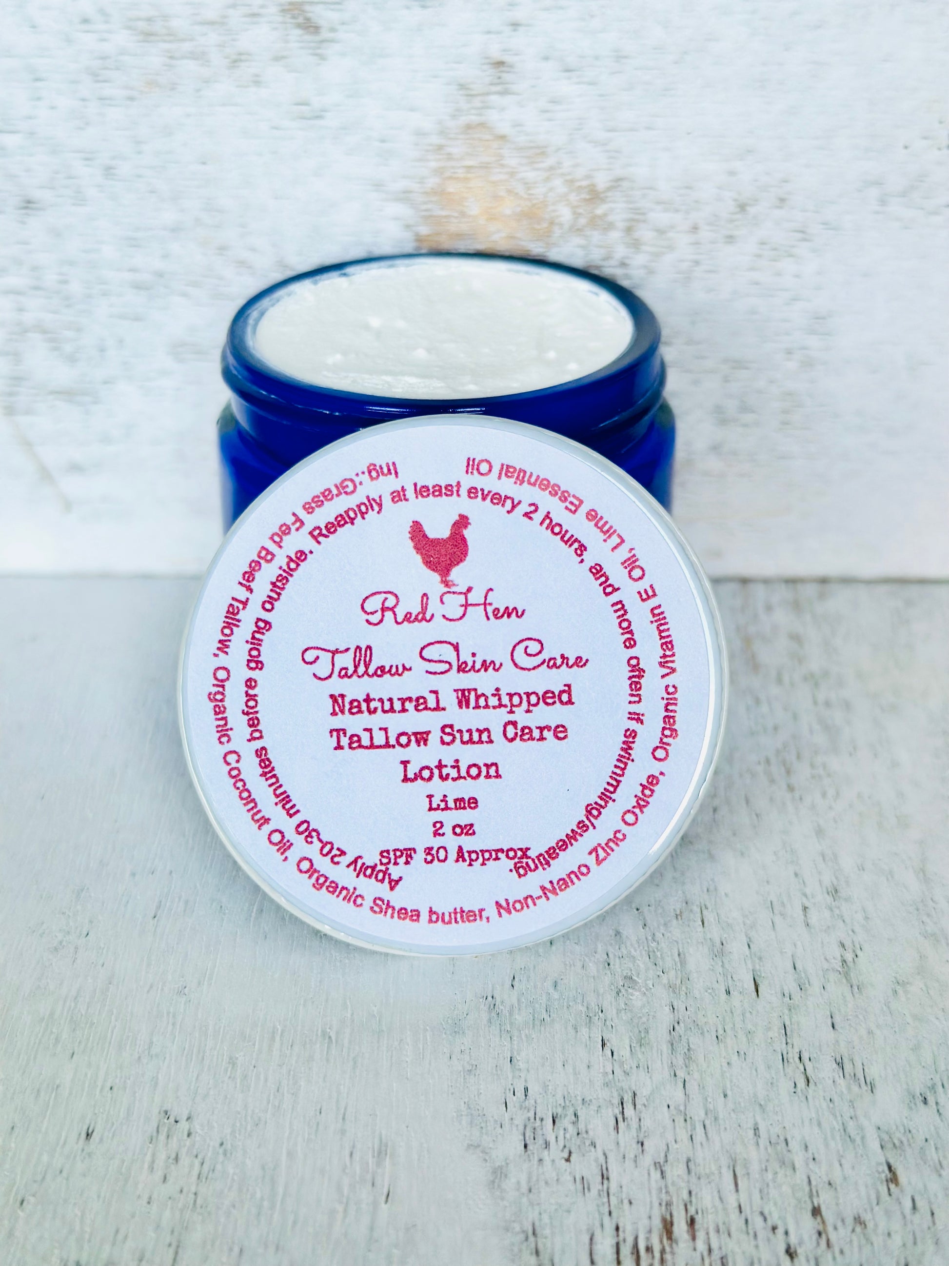 Ren Hen Tallow Skin Care Natural Whipped Tallow Sun Care Lotion
